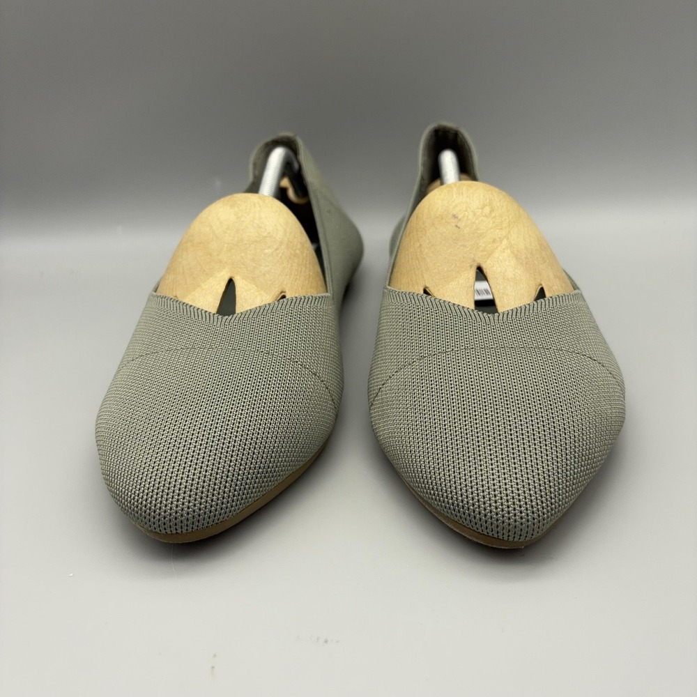 Torrid Shoes Womens Size 10.5 Green 4F Sage Stretch Knit Flats Slip On NWT - Picture 2 of 12